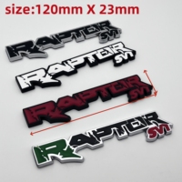 1pcs/set 3D Metal Fit For Raptor SVT Emblem Car Stickers Styling Raptor SVT F150 Fx4 XLT Trunk Rear Modified Accessories Sticker