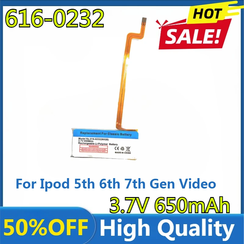 

Replacement SSD HD Upgrade Battery for Ipod 5th Gen Video 30gb / 6th Gen Classic 80gb 120gb / 7th Gen 160gb
