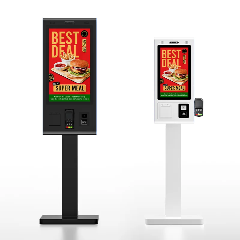 

21.5 Inch Touch Screen POS Fast Food Self Service Order System Terminal Machine Payment Kiosk