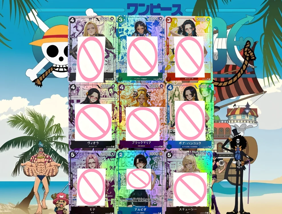 9-piece DIY One Piece M series Nami, Robin, Uta, Perona, Hancock, Yamato Anime Goddess collectible cards games good-looking