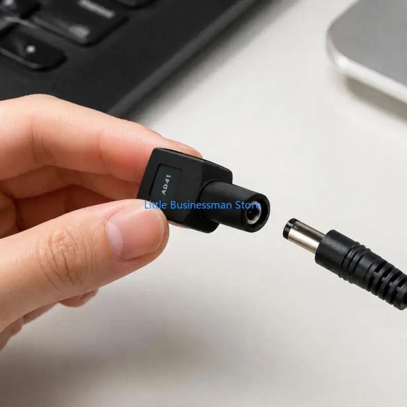 USB Female to 3.5 x 1.1 mm Female 5V Charging Adapter, 2Pcs for Small Electronics, Power Only, Black, Replacement and Backup Use