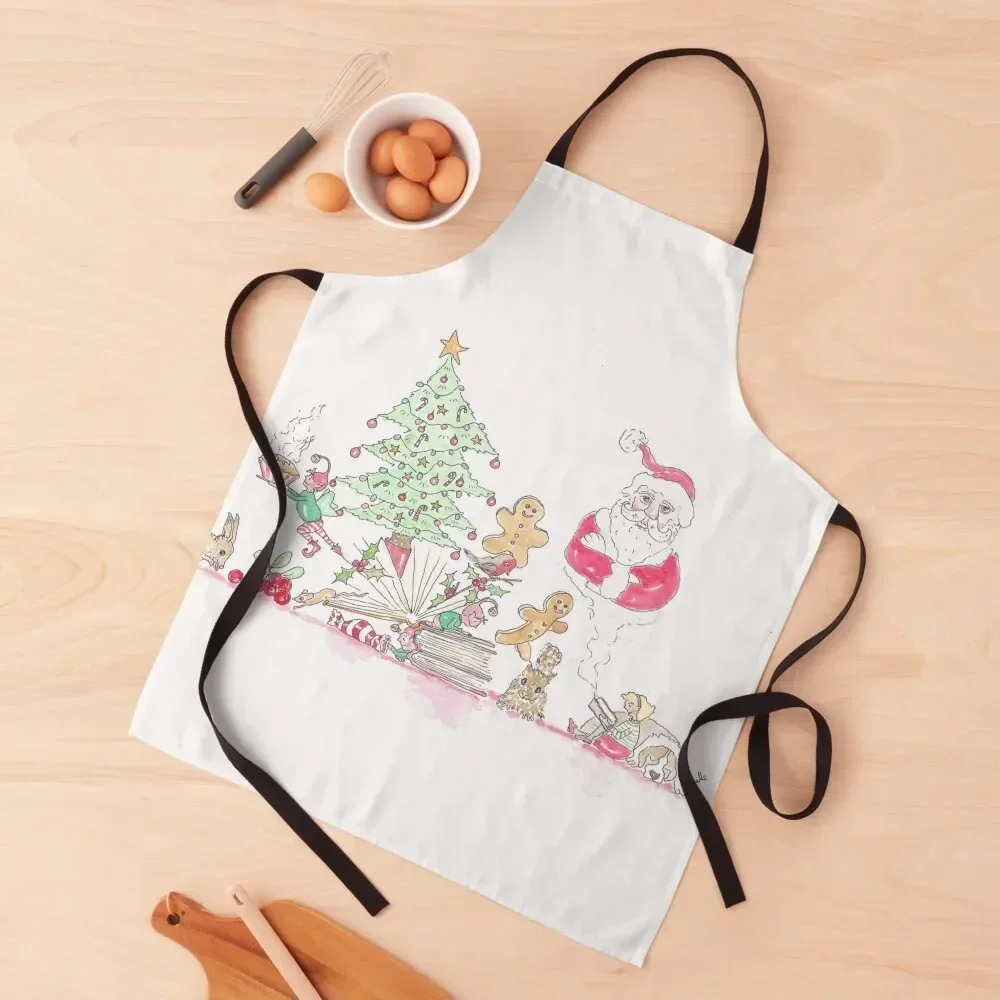 

Christmas books and stories Apron Goods For Home And Kitchen Barber Kitchen For Man Salon Apron