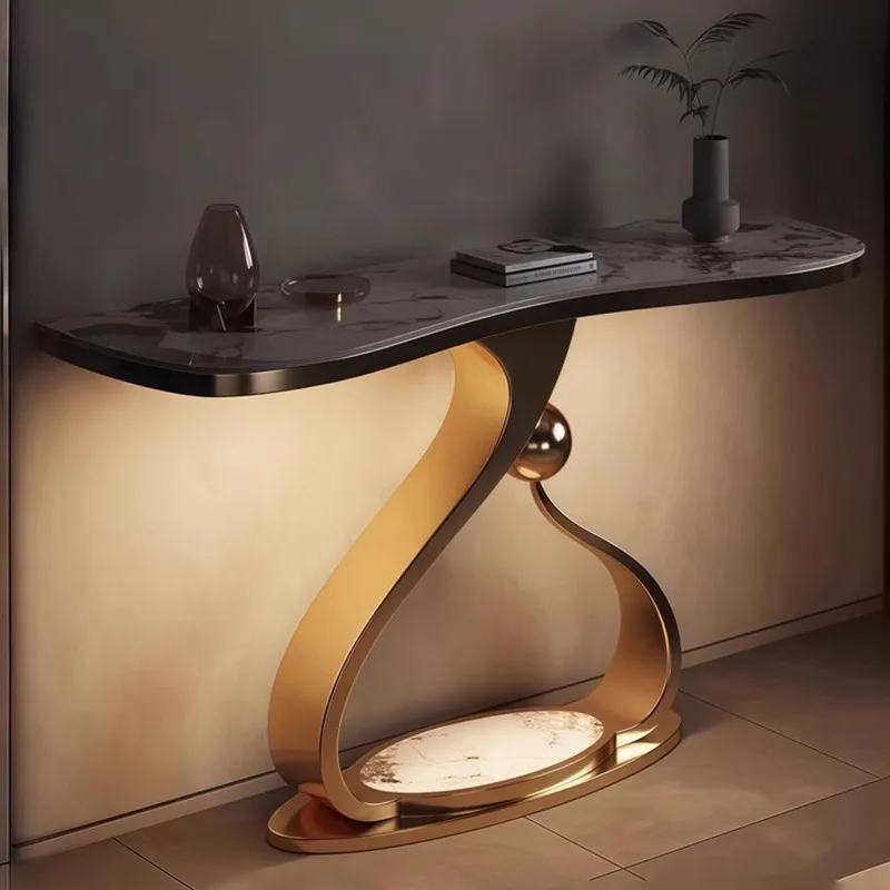 طاولة وحدة التحكم الفاخرة ديكور الجمال الحديث مداخل الجدول تصميم أثاث الشمال مدخل وحدة التحكم أثاث غرفة المعيشة