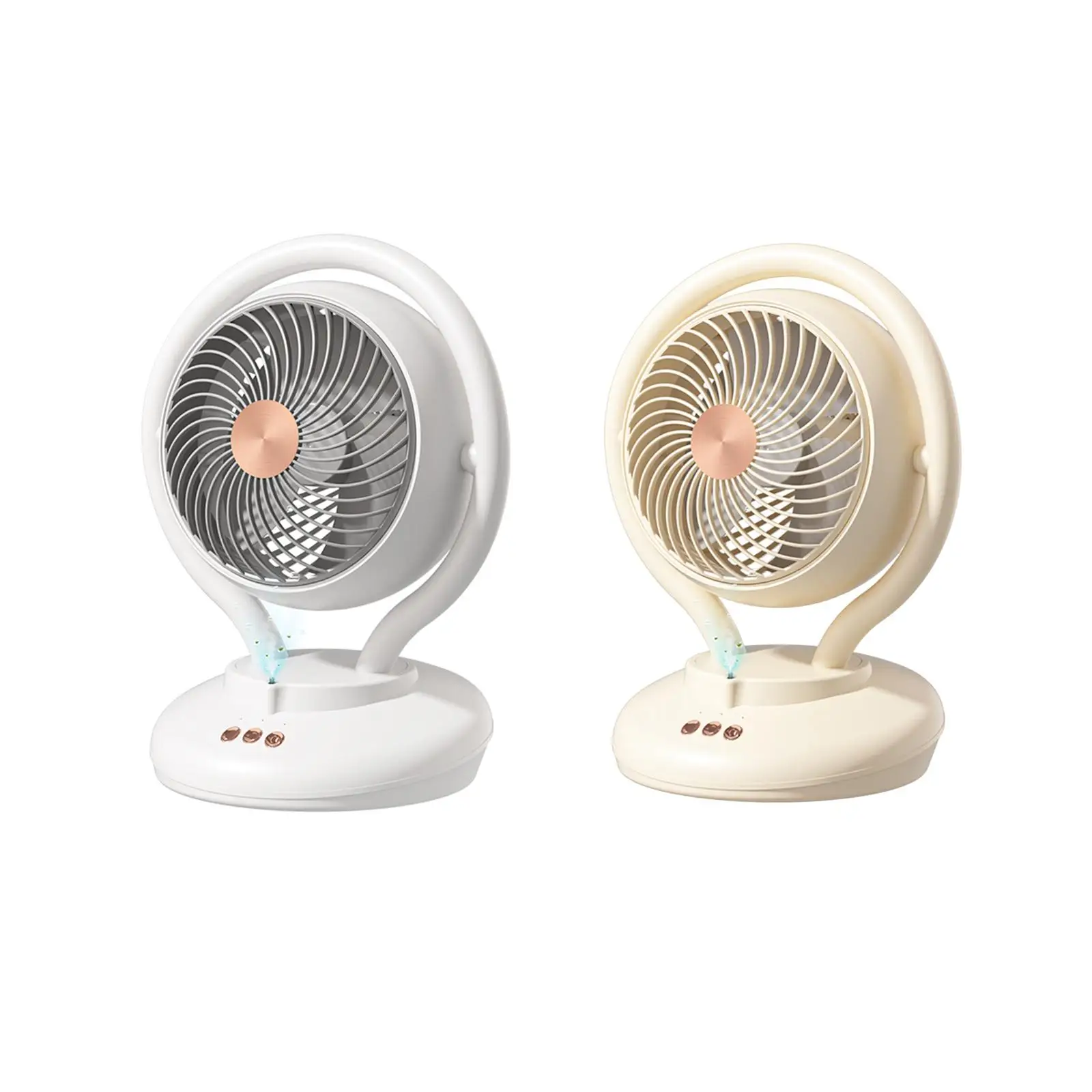 

USB Desk Fan Powerful Quiet Convenient 3 Speeds Adjustable 3 Timing Function Personal Fan for Home Desktop Office Travel Bedroom