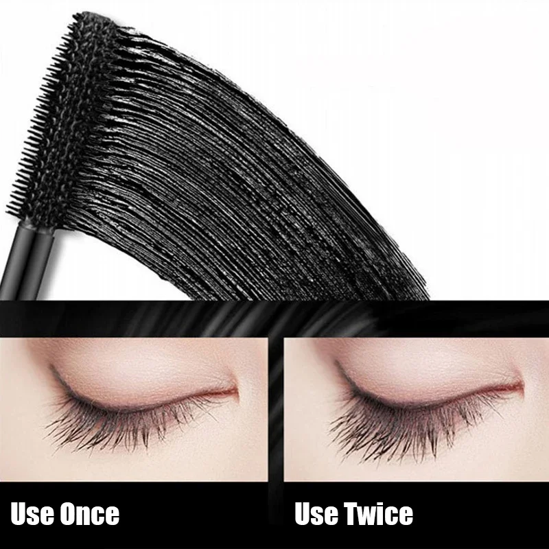 3D Fiber Mascara Waterproof Quick Dry Mascara Natural Volume Long Eyelash Extension Black Thick Lengthening Eye Lashes Cosmetic