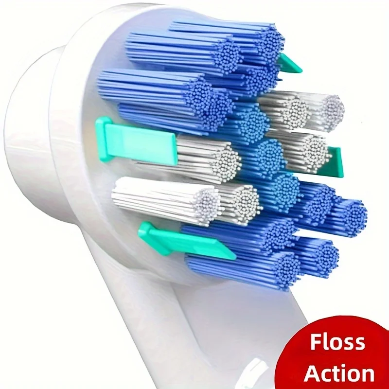 12PCS Professional Electric Replacement Toothbrush Heads Assorted Floss Cross & Whitening Styles Brush Heads Refills for Oral B