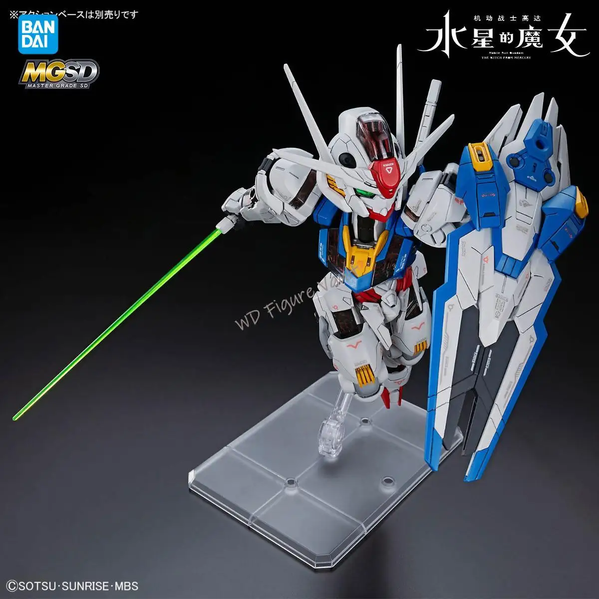 バンダイ機動戦士ガンダム SEED DESTINY THE WITCH FROM MERCURY MGSD 風の精霊ガンダムアクション玩具フィギュア組立ギフト