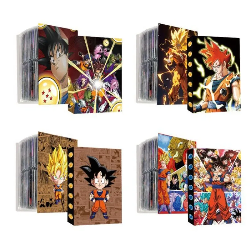 240pcs Card Album Book Dragon Ball Goku Vegeta ONE PIECE Luffy Zoro Map Letter Holder Binder Card Notebook Anime Collection Toy