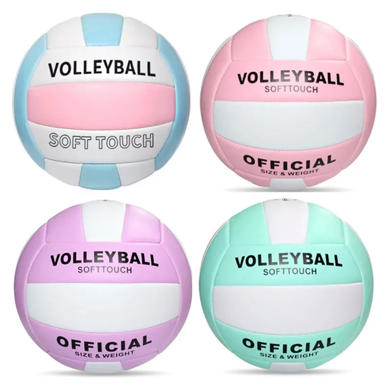 No.5 Volleyball Official Size 5 Soft Touch Volleyball Sports Training Game Plays for Beginner Teenager Training Competition