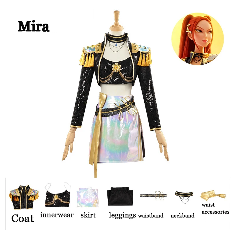 Anime Film K-Pop Zoey Rumi Mira Cosplay Kostuum Idool Meisje Uniform Pruik Rollenspel Halloween Carnaval Outfits
