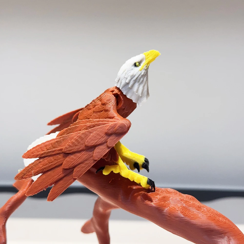 3d Printing Cute And Silly Eagle Model Plastic Ornament Desktop Decoration Sculpture Ornament Holiday Gift