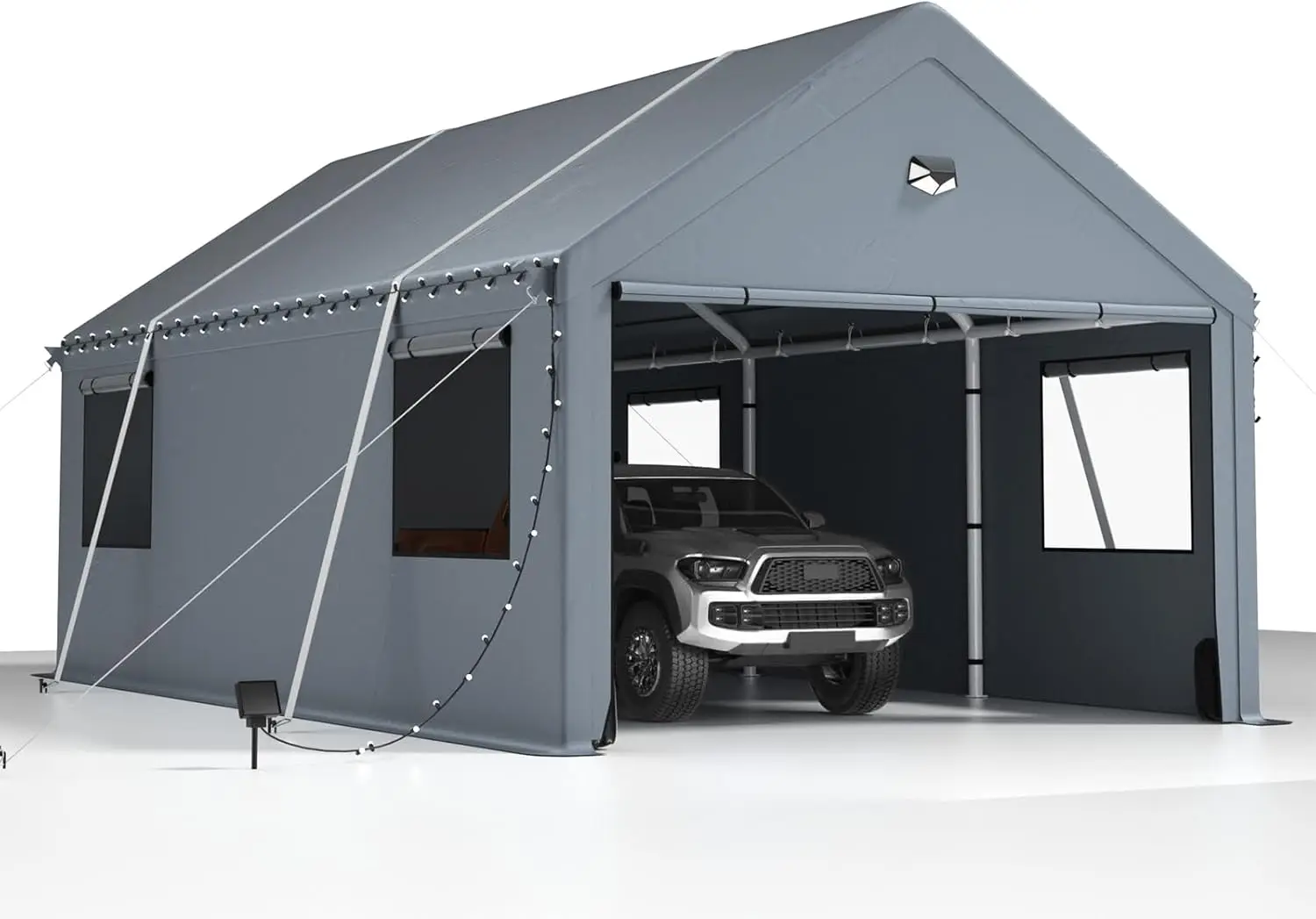 Carports 10X20 Heavy Duty，Car Ports with 180G Removable Side Walls, Carport Canopy, Portable Car Port Garage, Car Shelter。