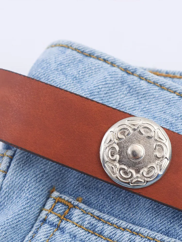 Jeans dritti a vita alta in tinta unita semplice temperamento versatile alla moda delle nuove donne in stile europeo