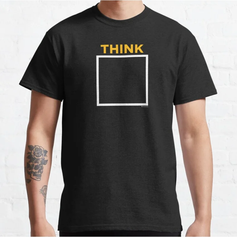 

THINK OUTSIDE THE BOX Funny Computer science Gift t shirt Software Developer Graphic Clothes 100% cotton printed All size Tops