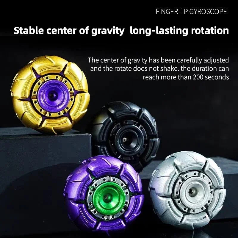 Rotating Armor Fidget Spinner EDC Stress Relief Toys, Mechanical Fingertip Gyro with Ultra-Long Spin Time, Youth Edition