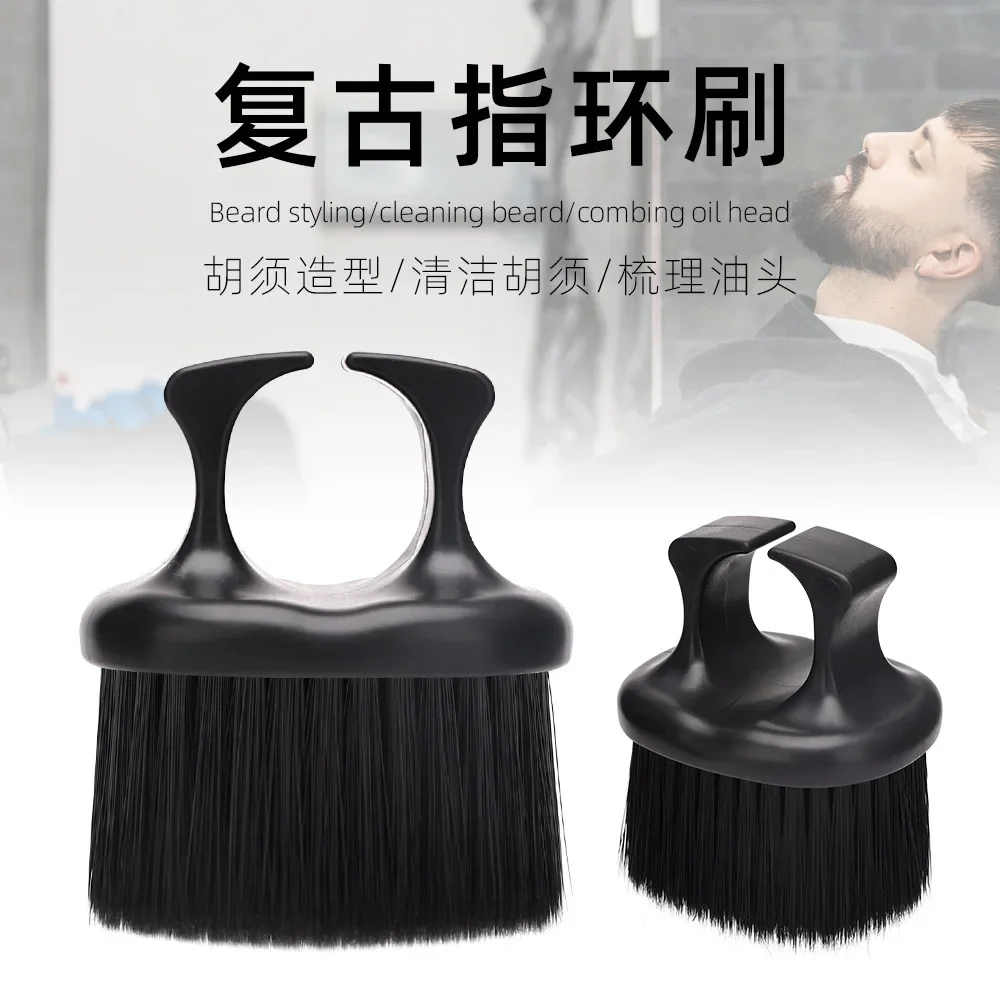 Mini Soft Barber Neck Face Duster Brush Salon Cutting Cleaning Thumb Hairbrush Hair Sweep Styling Make Tools