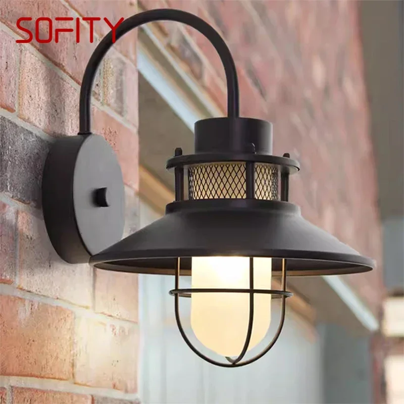 

SOFITY Contemporary LED Outdoor Wall Lamps Electric Simplicity Waterproof Balcony Hallway Courtyard Villa Gate Hotel