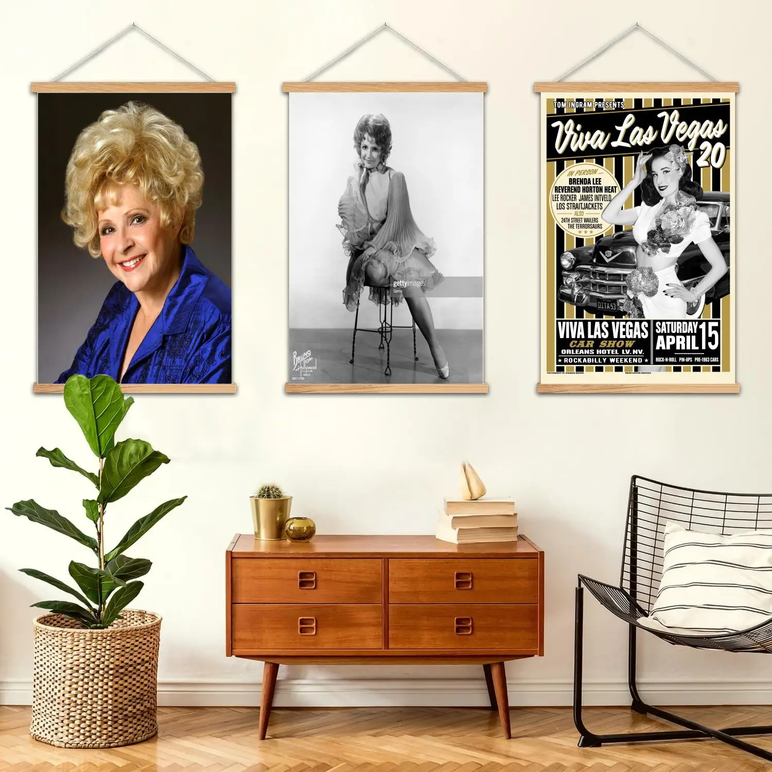 Brenda Lee مؤطرة جدار اللوحة قماش ملصق فني و جدار الفن الحديث الأسرة ديكور غرفة نوم الملصقات، اللوحة الزخرفية