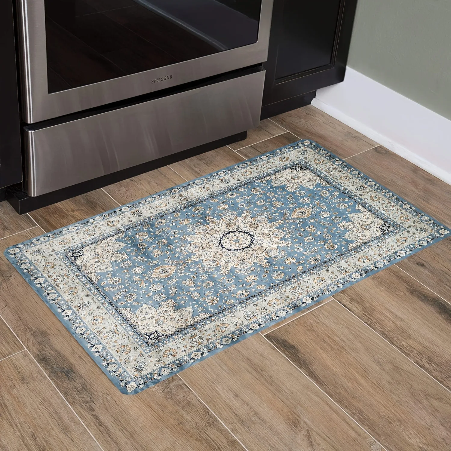 

1PC Bohe Styles Pattern Kitchen Rug Non-Slip Door Mats Pop design Bathroom Rug Bath Mat Carpet for Home Sink Laundry Decor