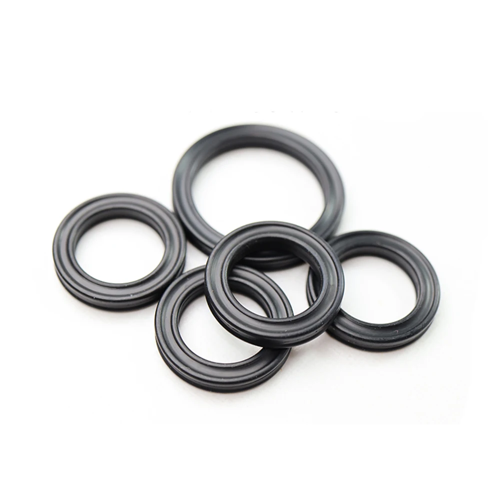 50PCS Black X-Ring Gasket QR 40.64x5.33 NBR(Nitrile Rubber Buna) Star Type  Seal Washer