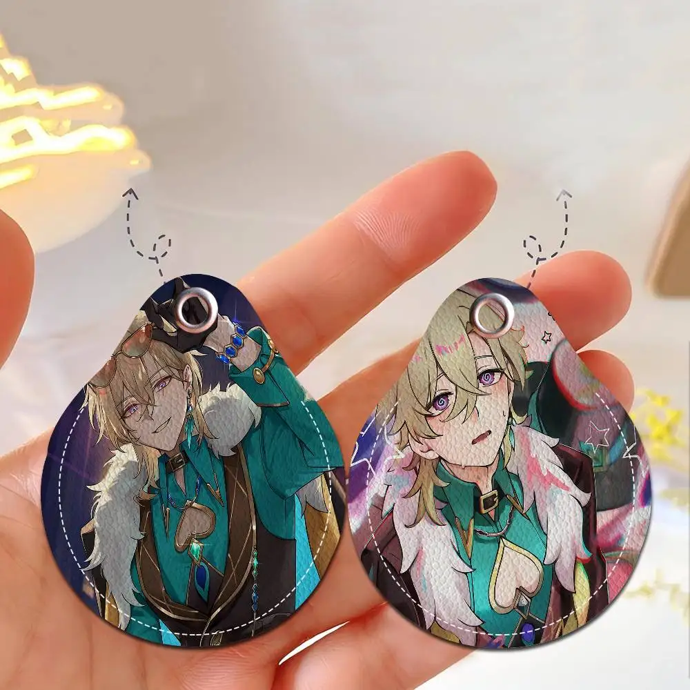 Honkai Star Rail Aventurine Water Drop Access Card Case Anti-verloren Vingerafdrukbestendige kaarthouder Sleutelhanger Anti-valaccessoires