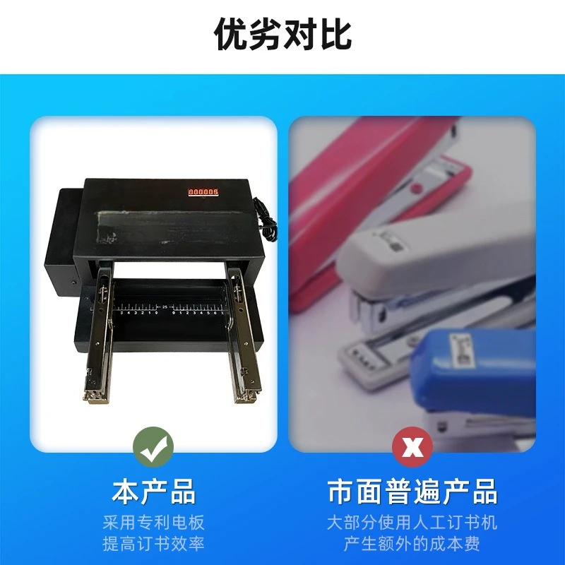 Binding Machine, Automatic Stapler, New Double Stapler, Heavy Duty Binding Machine, High Temperature Stapler