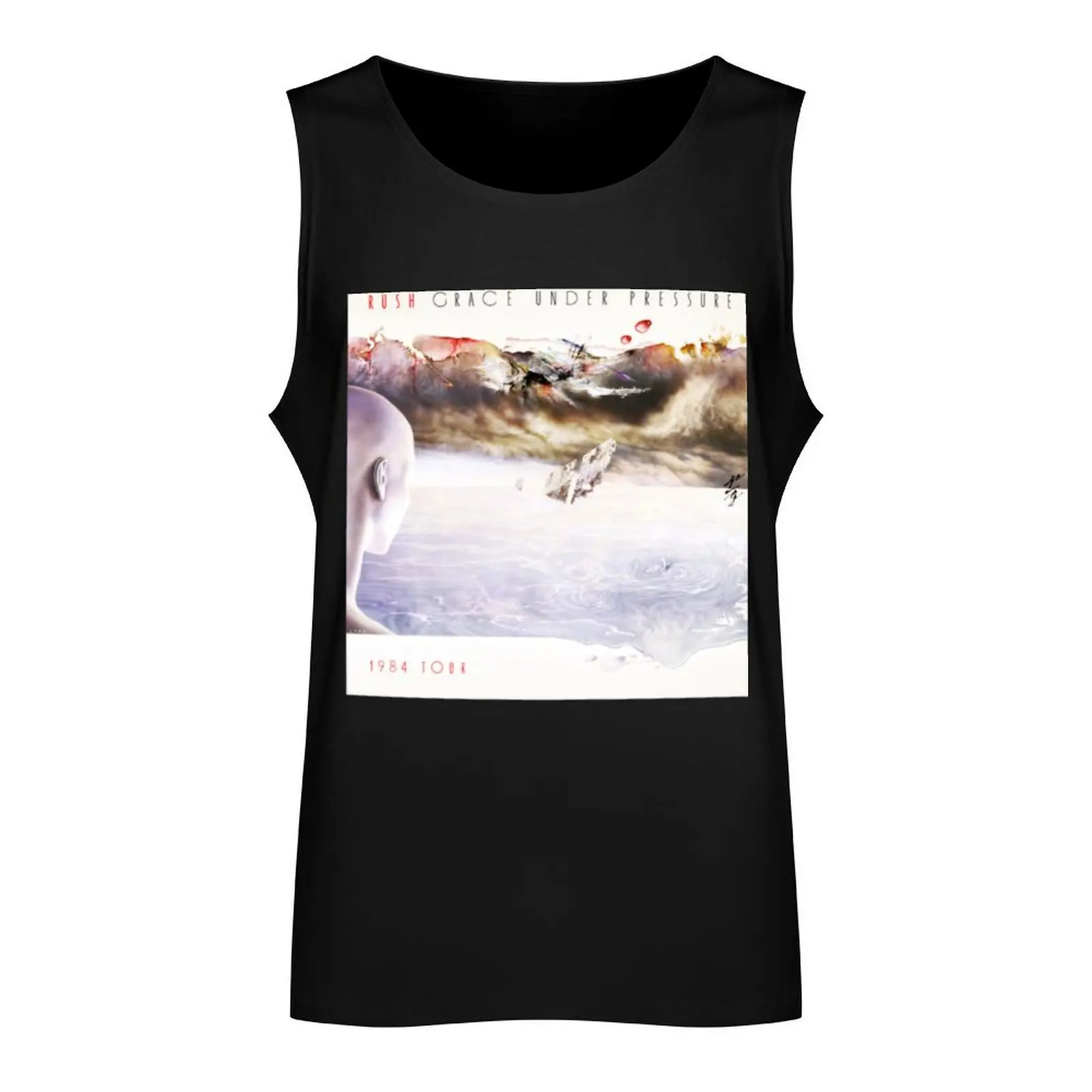 Rush Grace Under Pressure 1984 Tour Tank Top sleeveless t-shirts for men summer clothes men 2025 mens clothing Top summer