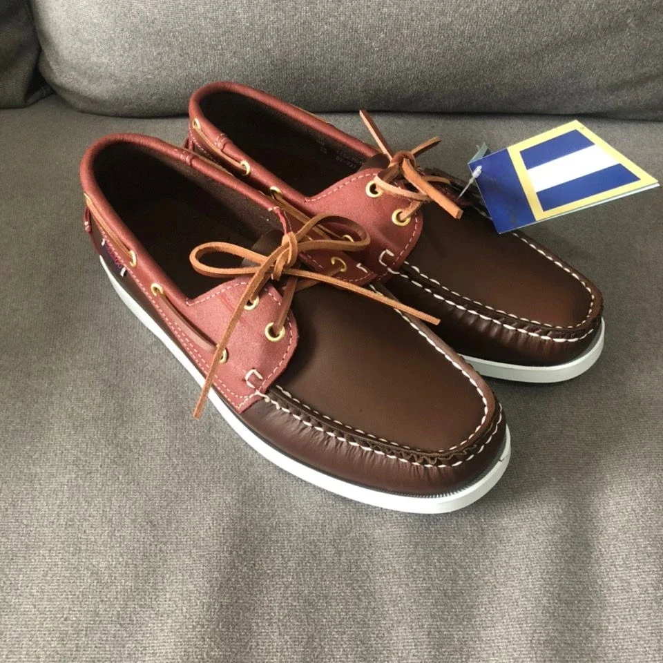 2025 Handmade Genuine Leather Loafers Men Moccasin Sneakers Driving Shoes Causal Men Shoes Classic Docksides Boat Shoes