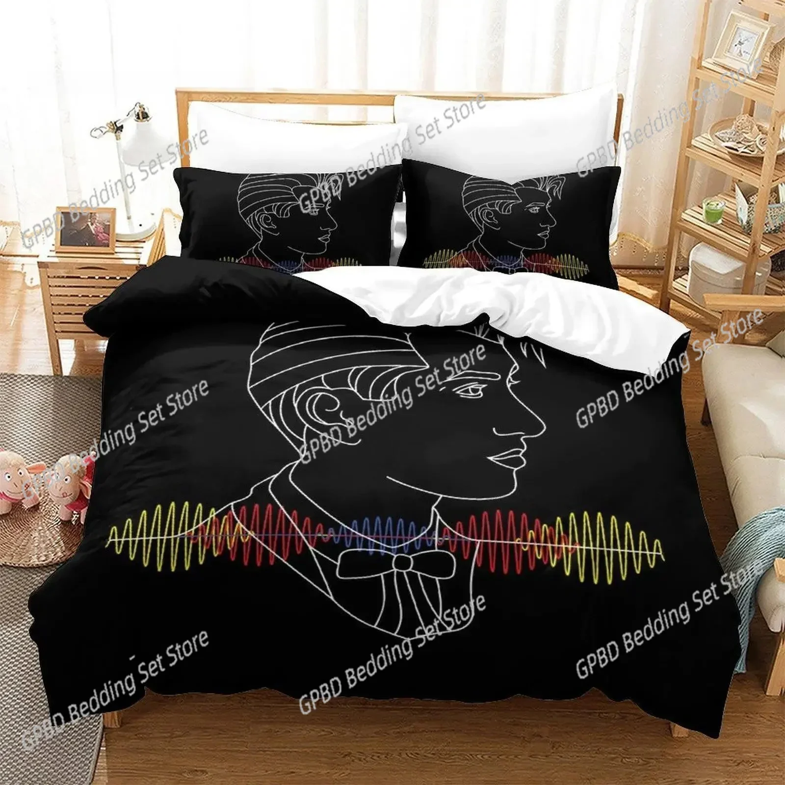 Fashion Arctic Monkeys Comfortable Duvet Quilt Cover Pillowcase Bedding Set Children Bedroom Decoration Home Textile