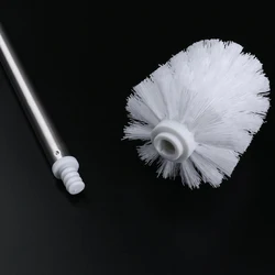 Scrubbers Toilet Brush Bathroom Head & Handle Replacement Stainless Steel Chrome Cleaning Renovated Spiral Design