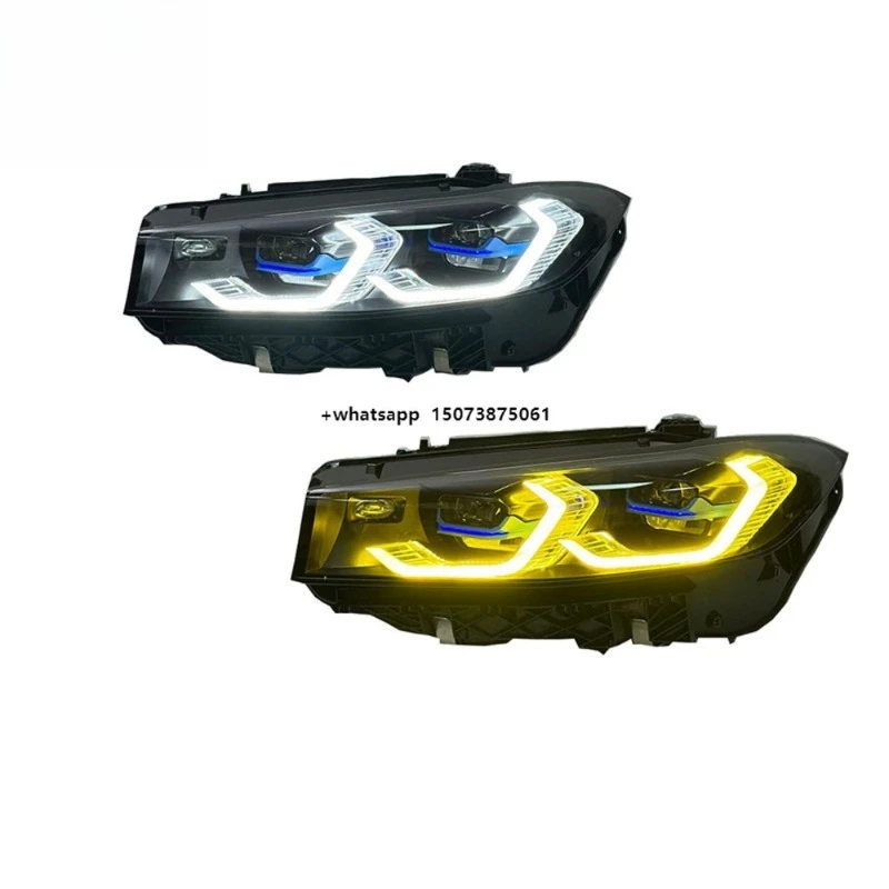 

For3 4 Series G20/G28 Front No bar Replacement Required, 23-25 Spoon Dual-color Headlights with Steering Function