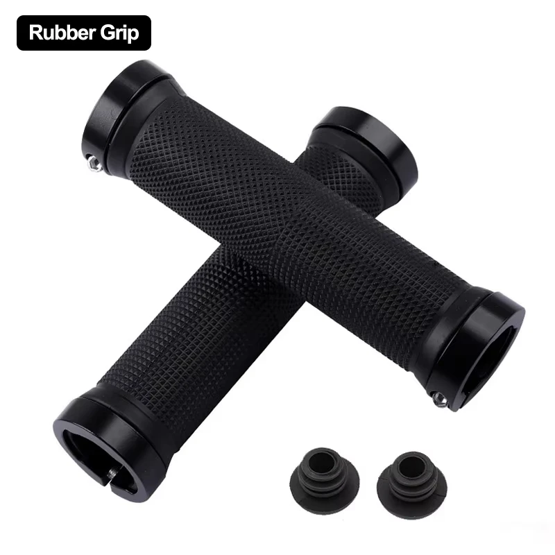 AliExpress Bicycle Grips BMX Bike Handbar Grips Rubber Bilateral Lock Mountain MTB Bikes Handlebar Grips Non-slip Cycling Bike Accessories