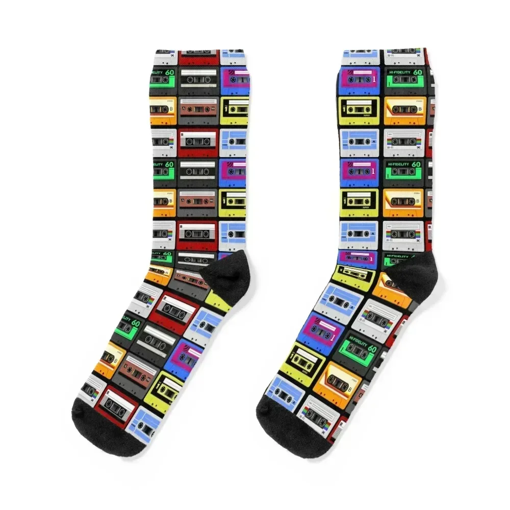 Mix Tapes Socks compression christmas stocking sheer Ladies Socks Men's