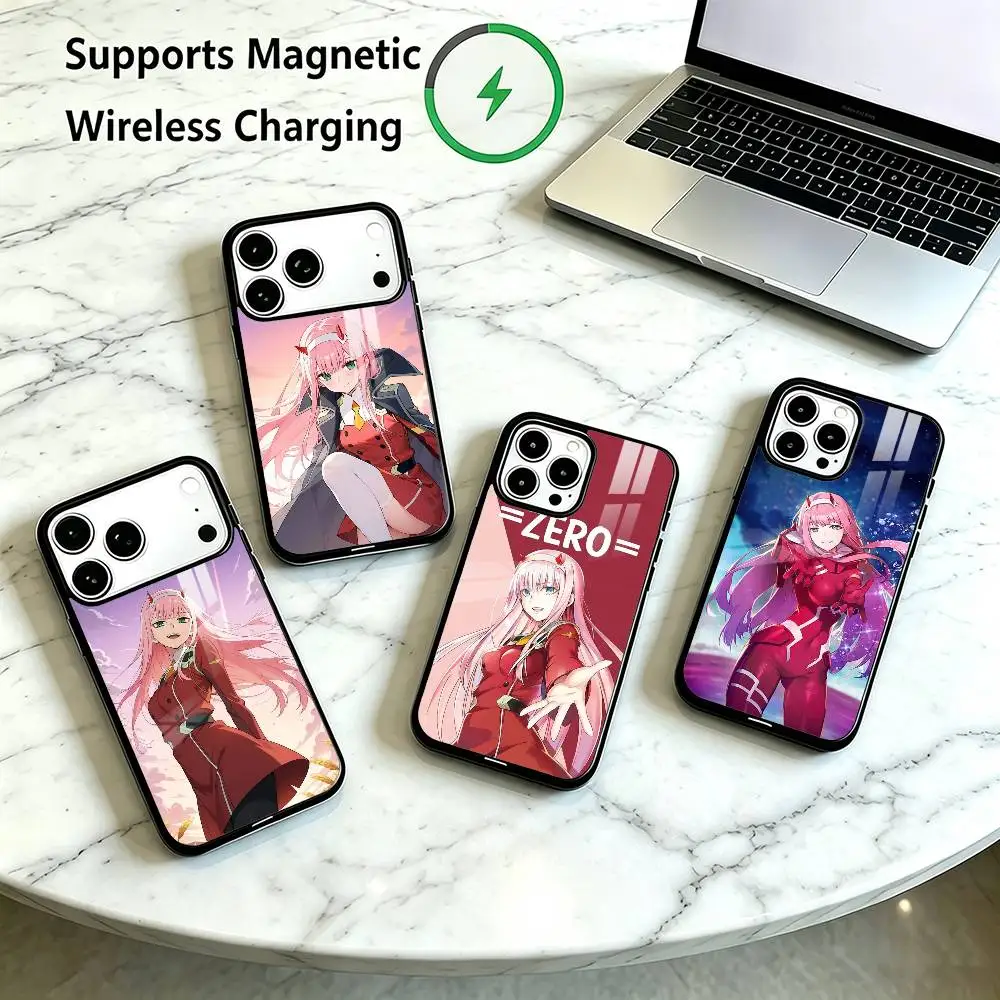 Zero Two Darling In Franxx  Phone Case For iPhone18 17,16,15,14,13,12,11 Plus,Pro Supports Magnetic Wireless Charging