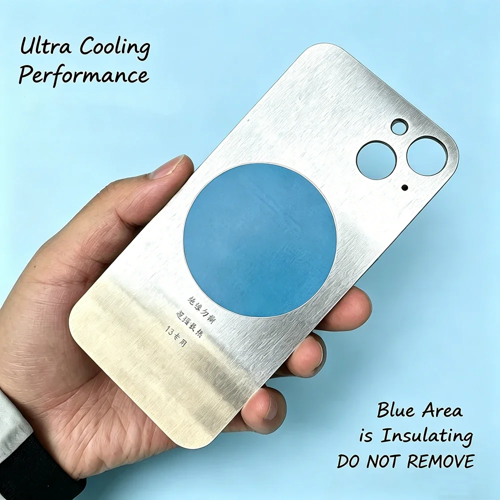 Big Hole Heat Dissipation Ultra Mod Metal Back Cover for iPhone 13 Pro Max 12 Pro 13 Mini Rear Housing Replacement view 5