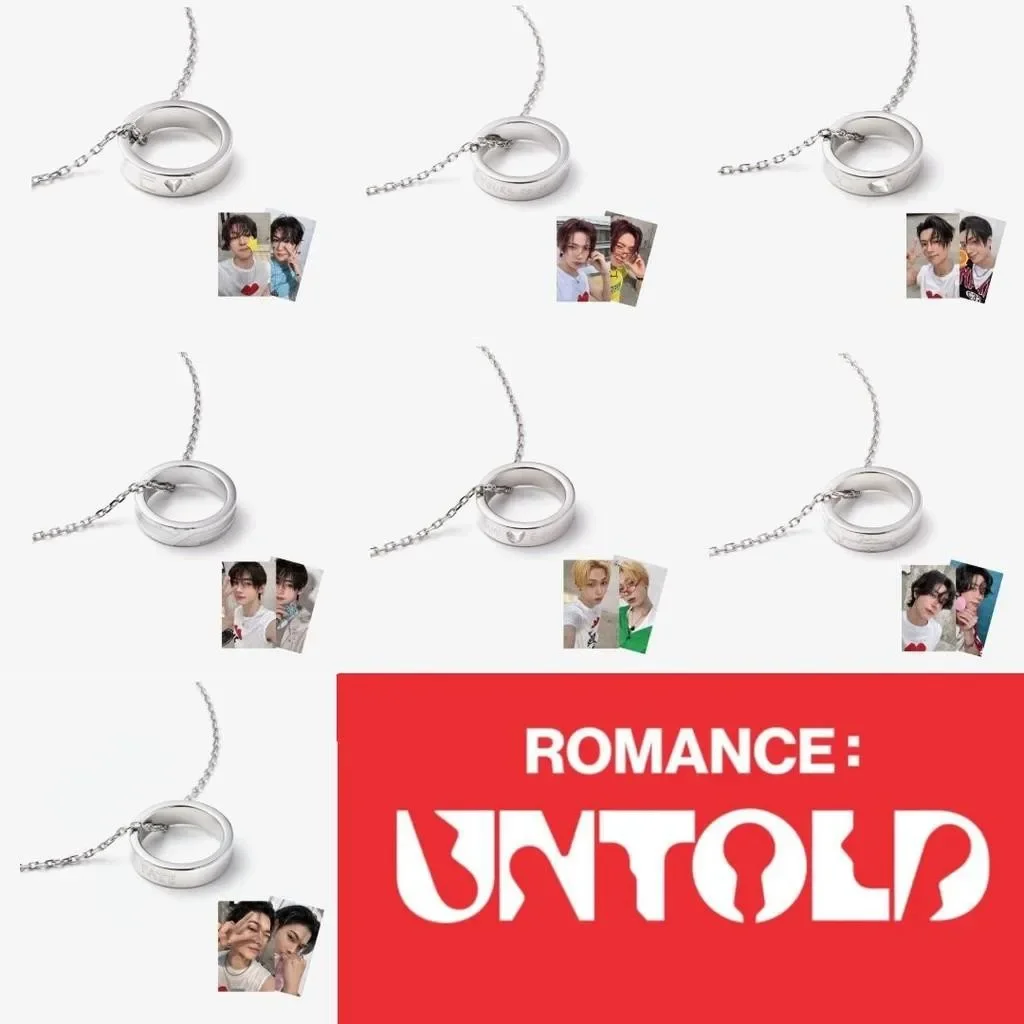 Kpop Idol ENGENE ROMANCE UNTOLD  Ringnecklace JAY SUNGHOON SUNOO NI-KI HEESEUNG JAKE JUNGWON Member Charm Rings Necklaces Gift