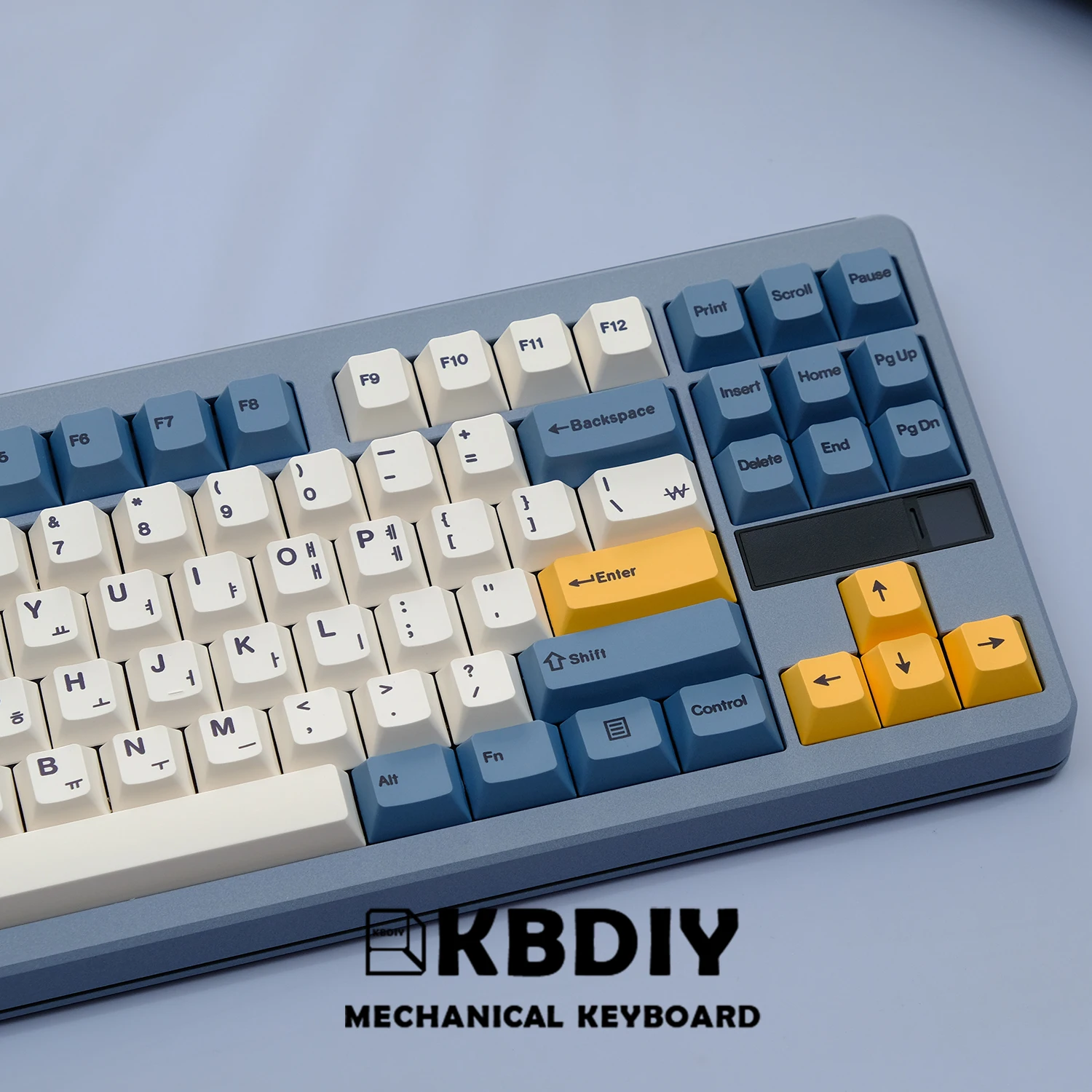 Kbdiy tasten/set pbt aprikose gelb keycap koreanische kirsche profil tasten kappen für mechanische tastatur 7u diy custom für gmk67 gmk75