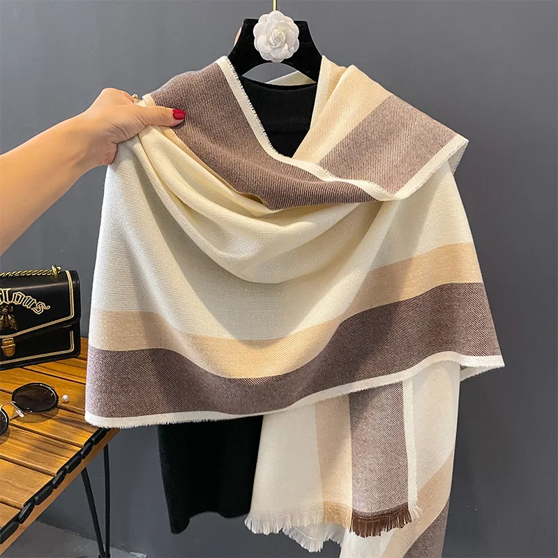 HNHF Pashmina Scarf Women Adult 70fyr 01 Zhejiang 65 190cm Scarf Women's Scarf Winter Berserk