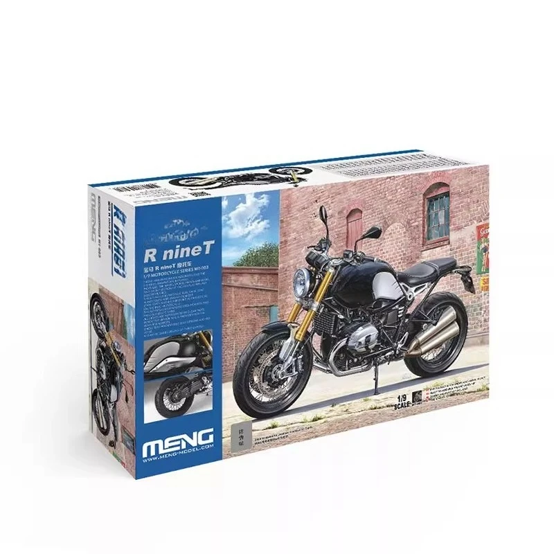 MENG MT-003 motocicleta nineT, edición Regular (no prepintado) Kit de modelo a escala ensamblado 1/9, juguete DIY, coleccionar regalos de cumpleaños