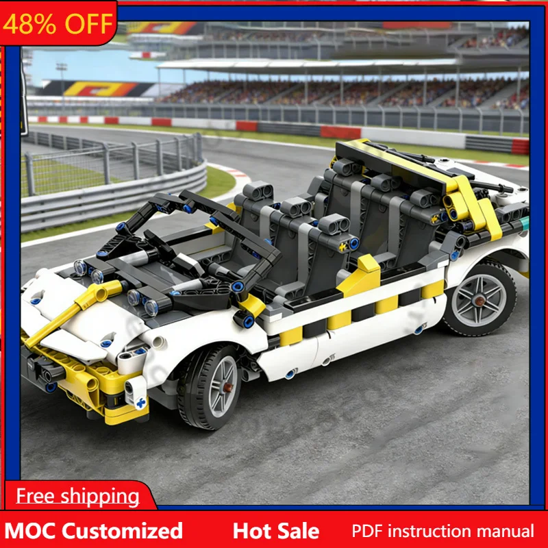 

671PCS Speed Hypercar EPCOT Test Track (Classic Version) MOC Customize Modular Building Block Creative DIY Boy Holiday Toy Gifts