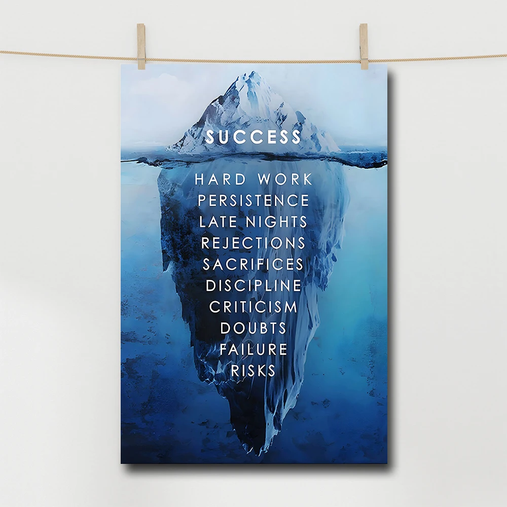 Inspirational Words Canvas Painting Wall Art Posters & Prints Home Office Decor Decorative Prints Wall Painting Illustration