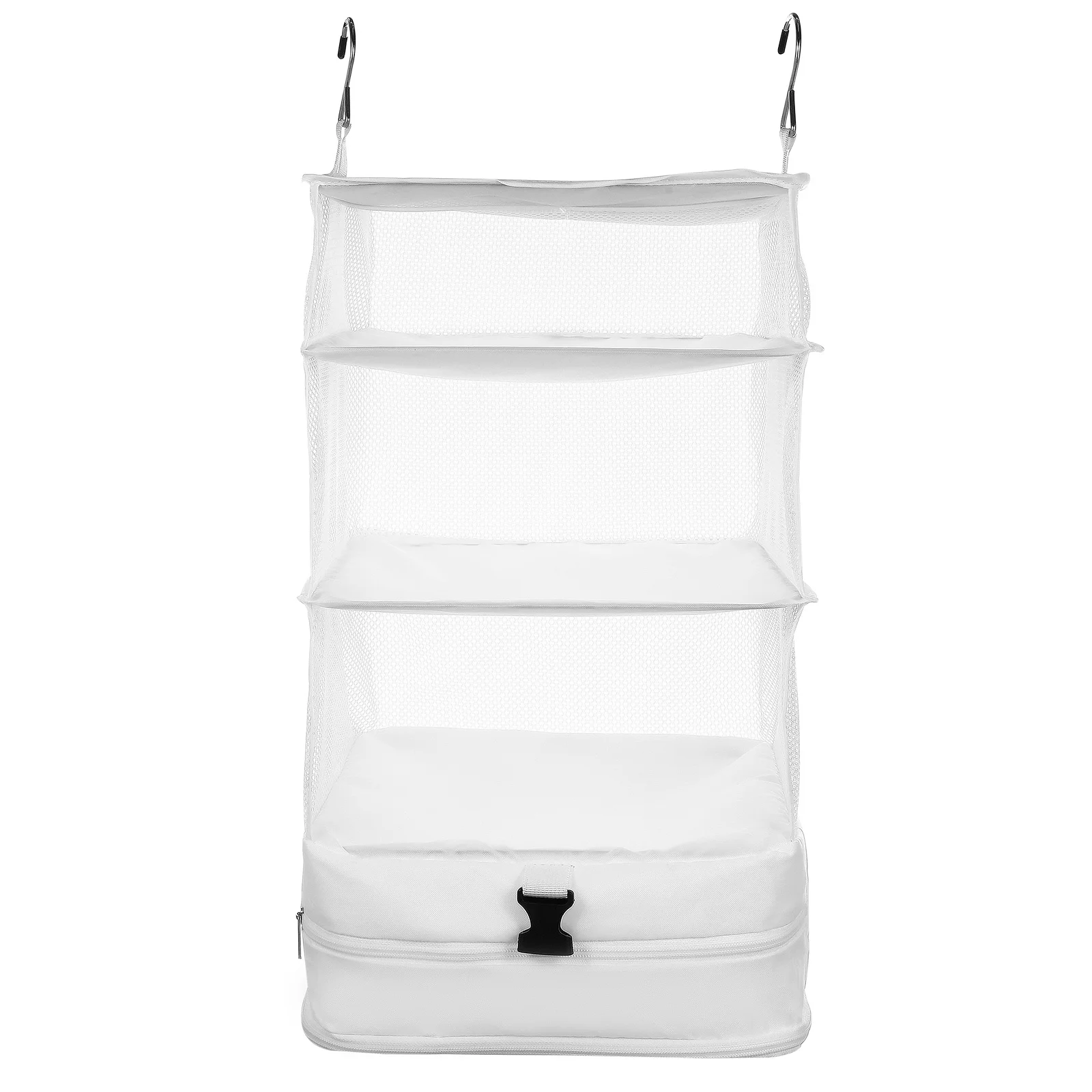 

3-Tier Hanging Travel Shelf Storage Bag Portable Closet Organizer Luggage Clothing Packing Cube Space Saving Dorm