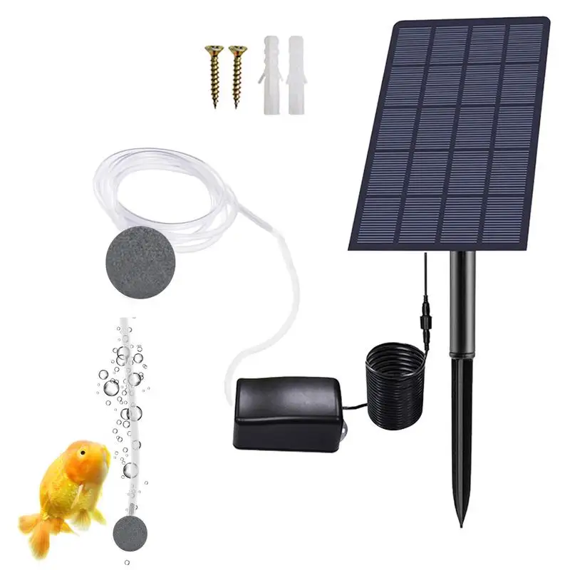 Solar Oxygenator For Pond Pond Bubbler Aerator Aquarium Air Pump Aquarium Air Pump Pool Aerator Water Circulation Pump For