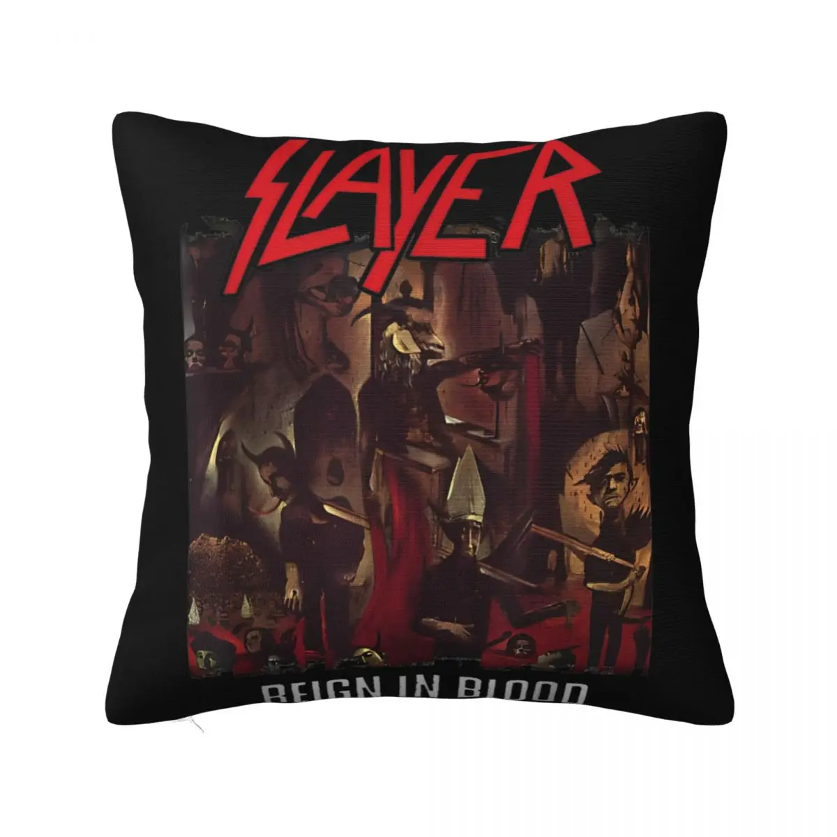 

Slayers Band Retro Reign In Pillowcase Soft Polyester Cushion Cover Decorations Throw Pillow Case Cover Seat Wholesale 40X40cm