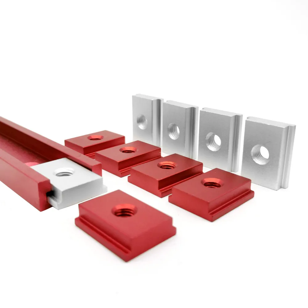 5/10PCS T-Slider für T-Slot Gehrung Track Slider Gleitmutter Aluminium T Slot Mutter für Holzbearbeitung Werkzeug Jigs Schraube Slot Verschluss – Detail 4