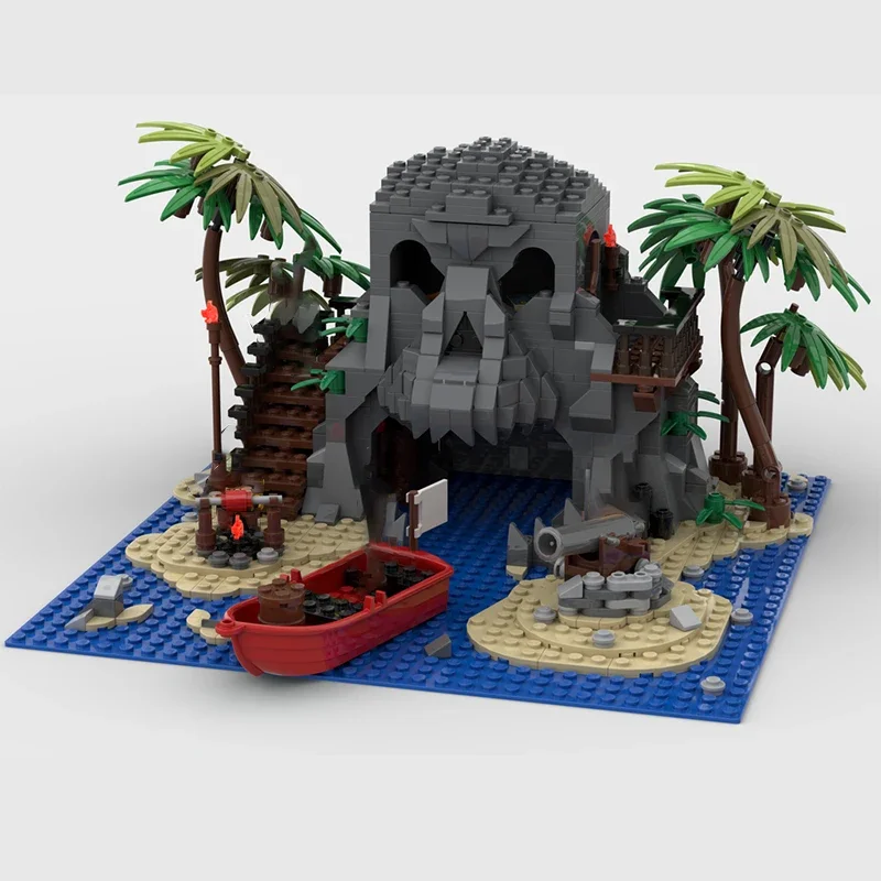 Maritime Military Islands Model Moc Building Bricks Skull Lsland Technology Modular Blocks Gift Christmas Toys DIY Sets Assembly