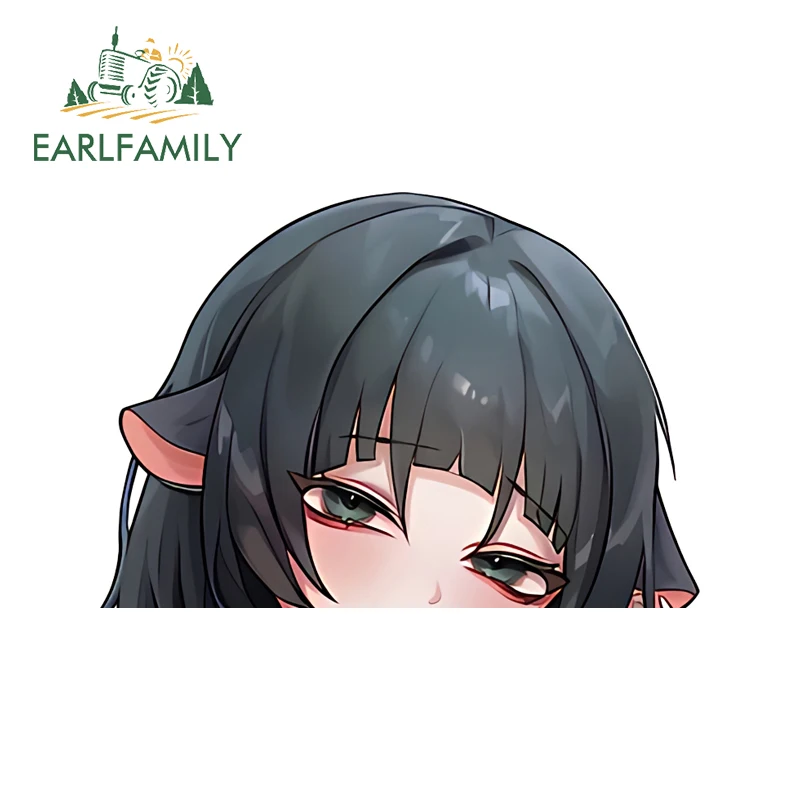 EARLFAMILY Jane Doe Personality Creative StickersAdaorable Character Air Conditioner Decals Scratch Proof Tumbler Storage Flask