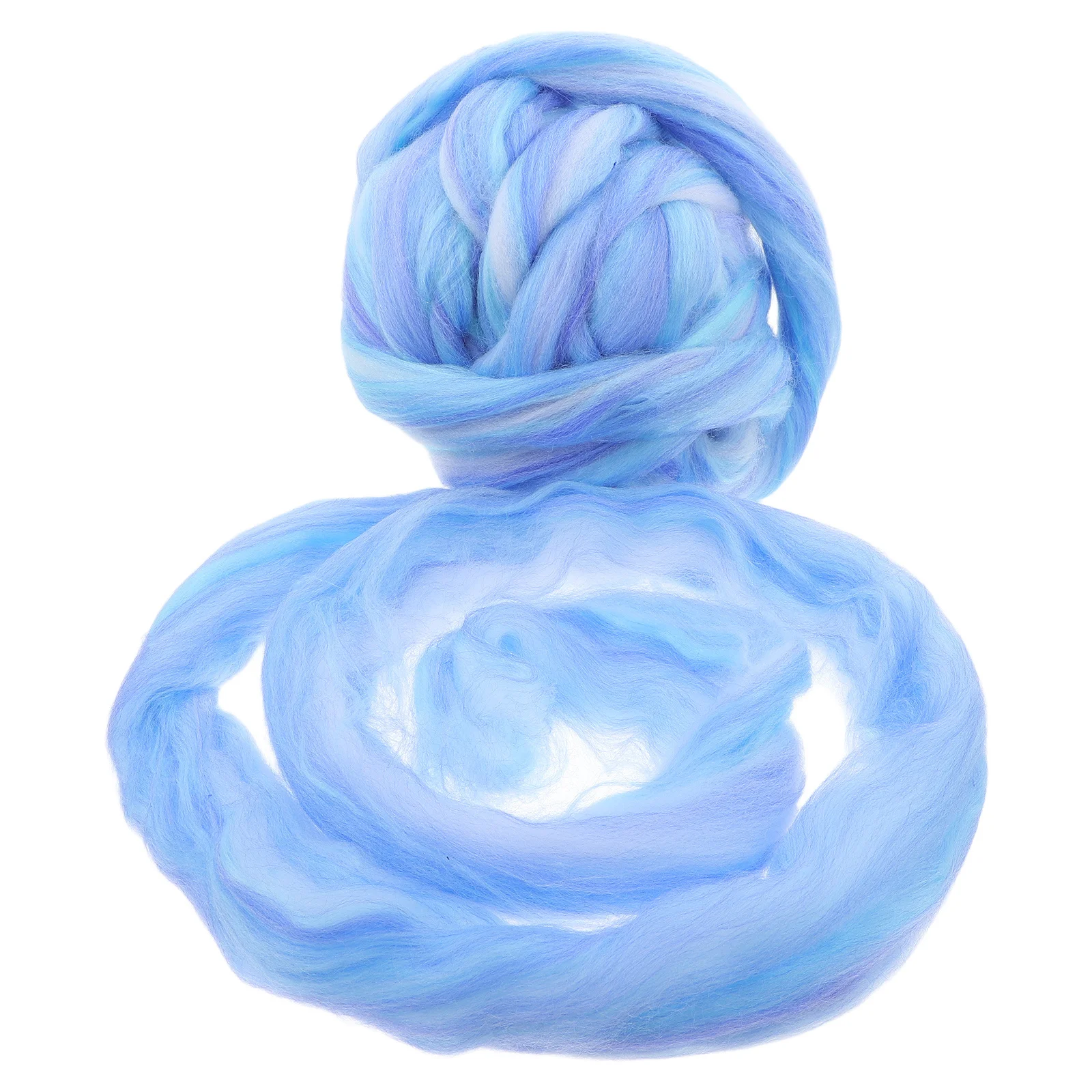 

1Pack Colored Faux Wool Roving Soft Cotton Material 250g DIY Needle Felting Supplies Wet Felting Craft Projects Home Decor