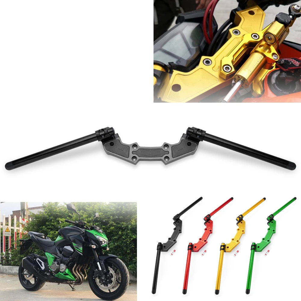 

Motorcycle Clip-On Adapter Plate Handlebars Set for KAWASAKI Z800 Z 800 2013 2014 2015 2016 2017 2018 Clip On Handlebar