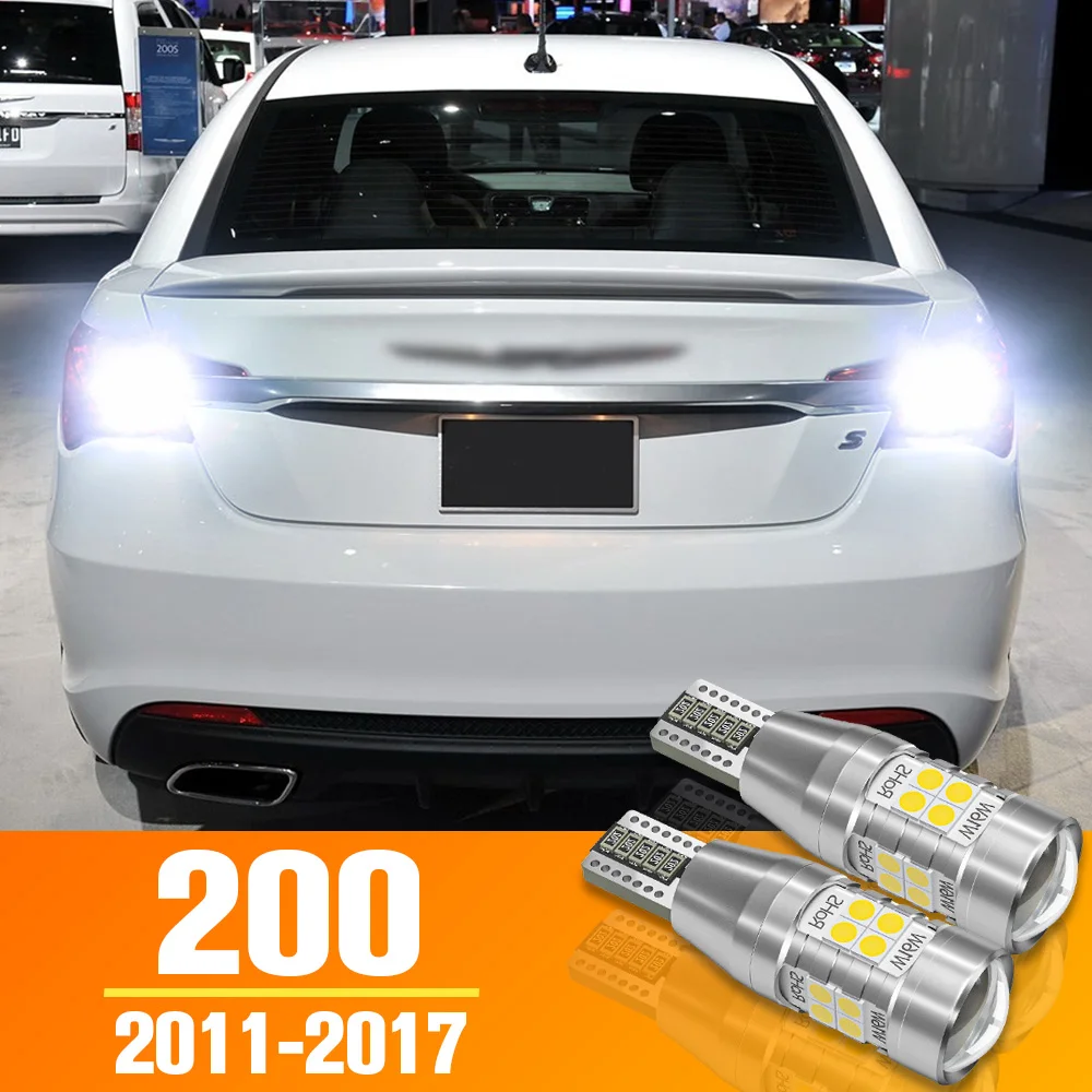 2pcs LED Reverse Light For Chrysler 200 Accessories Bulb 2011-2017 2012 2013 2014 2015 2016 Backup Back up Lamp